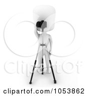 3d Ivory White Man Photographer