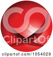 Royalty Free 3d Vector Clip Art Illustration Of A Red Sphere Logo