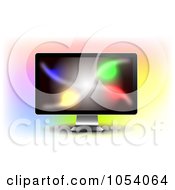 Poster, Art Print Of Colorful Display On A 3d Lcd Monitor