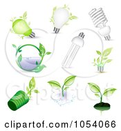Royalty Free Vector Clip Art Illustration Of A Digital Collage Of Ecology Icons by vectorace