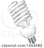 Royalty Free Vector Clip Art Illustration Of A Spiral Fluorescent Light Bulb by vectorace