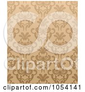 Poster, Art Print Of Ornate Seamless Tan Background