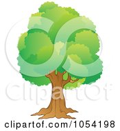 Royalty Free Vector Clip Art Illustration Of A Lush Tree