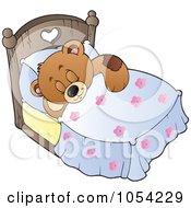 Poster, Art Print Of Sleeping Teddy Bear