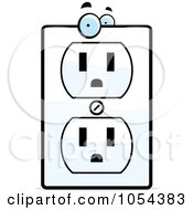 Poster, Art Print Of Electrical Outlet Character