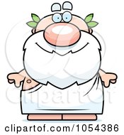 Royalty Free Vector Clip Art Illustration Of A Chubby Greek Man by Cory Thoman