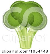 Royalty Free Vector Clip Art Illustration Of A Head Of Broccoli