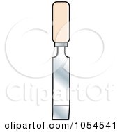 Royalty Free Vector Clip Art Illustration Of A Putty Knife