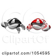 Poster, Art Print Of 3d Red And Black Crabs