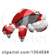 Poster, Art Print Of 3d Red Crab In Profile