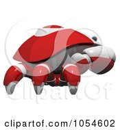 Poster, Art Print Of Side View Of A 3d Red Crab