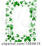 Poster, Art Print Of St Patricks Day Shamrock Background With Copyspace - 4