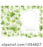Poster, Art Print Of St Patricks Day Shamrock Background With Copyspace - 1