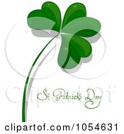 Poster, Art Print Of Clover And St Patricks Day Text