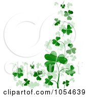 Poster, Art Print Of St Patricks Day Shamrock Background With Copyspace - 5