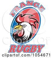 Poster, Art Print Of France Rugby Rooster