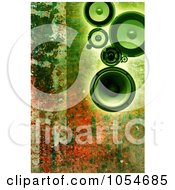 Poster, Art Print Of Green Speakers Over Rust