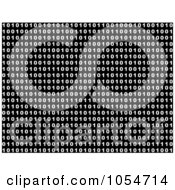 Royalty Free Clip Art Illustration Of A Background Of Binary On Black by chrisroll