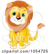 Poster, Art Print Of Cute Baby Male Lion