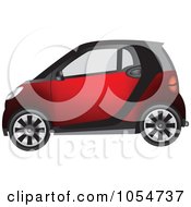 Poster, Art Print Of Tiny Compact Red Car