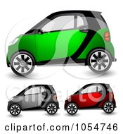 Poster, Art Print Of Digital Collage Of Tiny Compact Cars