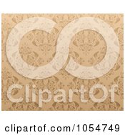 Poster, Art Print Of Horizontal Ornate Seamless Tan Background