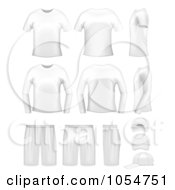 Royalty Free Vector Clip Art Illustration Of A Digital Collage Of Apparel Items