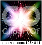 Poster, Art Print Of Vortex Of Colorful Lights Bright Light Shining In The Center