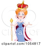 Royalty Free Vector Clip Art Illustration Of A Beautiful Queen by yayayoyo