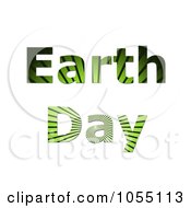 Royalty Free Clip Art Illustration Of Green Grass Ray Earth Day Text