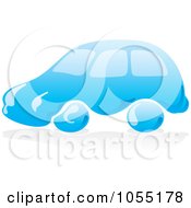 Royalty Free Vector Clip Art Illustration Of A Blue Car Wash Logo 2 by Any Vector