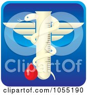 Royalty Free Vector Clip Art Illustration Of A Microbiology Icon 3