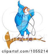 Poster, Art Print Of Singing Blue Bird