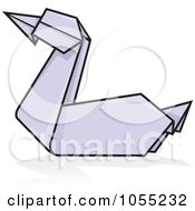 Royalty Free Vector Clip Art Illustration Of An Origami Duck