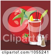 Poster, Art Print Of Bloody Mary Cocktail On A Table