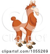 Royalty Free Vector Clip Art Illustration Of A Llama In Profile