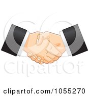 Royalty Free Vector Clip Art Illustration Of Two Business Hands Shaking by yayayoyo
