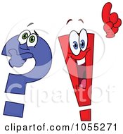 Poster, Art Print Of Digital Collage Of Question Mark And Exclamation Point Characters