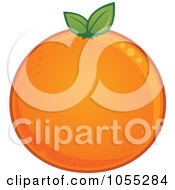 Royalty Free Vector Clip Art Illustration Of A Round Orange