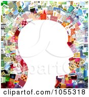 Poster, Art Print Of White Profiled Face Against A Collage Of Pictures - 1