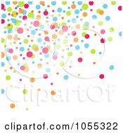 Background Of Colorful Dots On White - 1