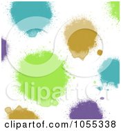 Poster, Art Print Of Background Of Colorful Painted Spots On White - 4
