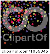 Poster, Art Print Of Background Of Colorful Dots On Black