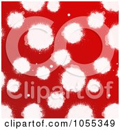 Royalty Free Clip Art Illustration Of A Background Of White Spots On Red
