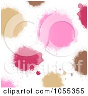 Royalty Free Clip Art Illustration Of A Background Of Colorful Painted Spots On White 3