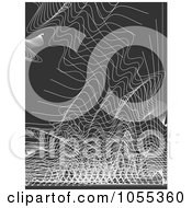 Poster, Art Print Of Abstract Gray Techno Graph Background