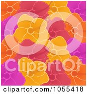 Poster, Art Print Of Background Pattern Of Colorful Hibiscus Flowers