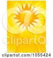 Poster, Art Print Of Summer Sun With Lens Flares And Rays