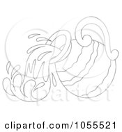 Royalty Free Clip Art Illustration Of A Coloring Page Outline Of A Water Jar