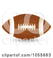 Royalty Free Vector Clip Art Illustration Of A 3d Rugby Football